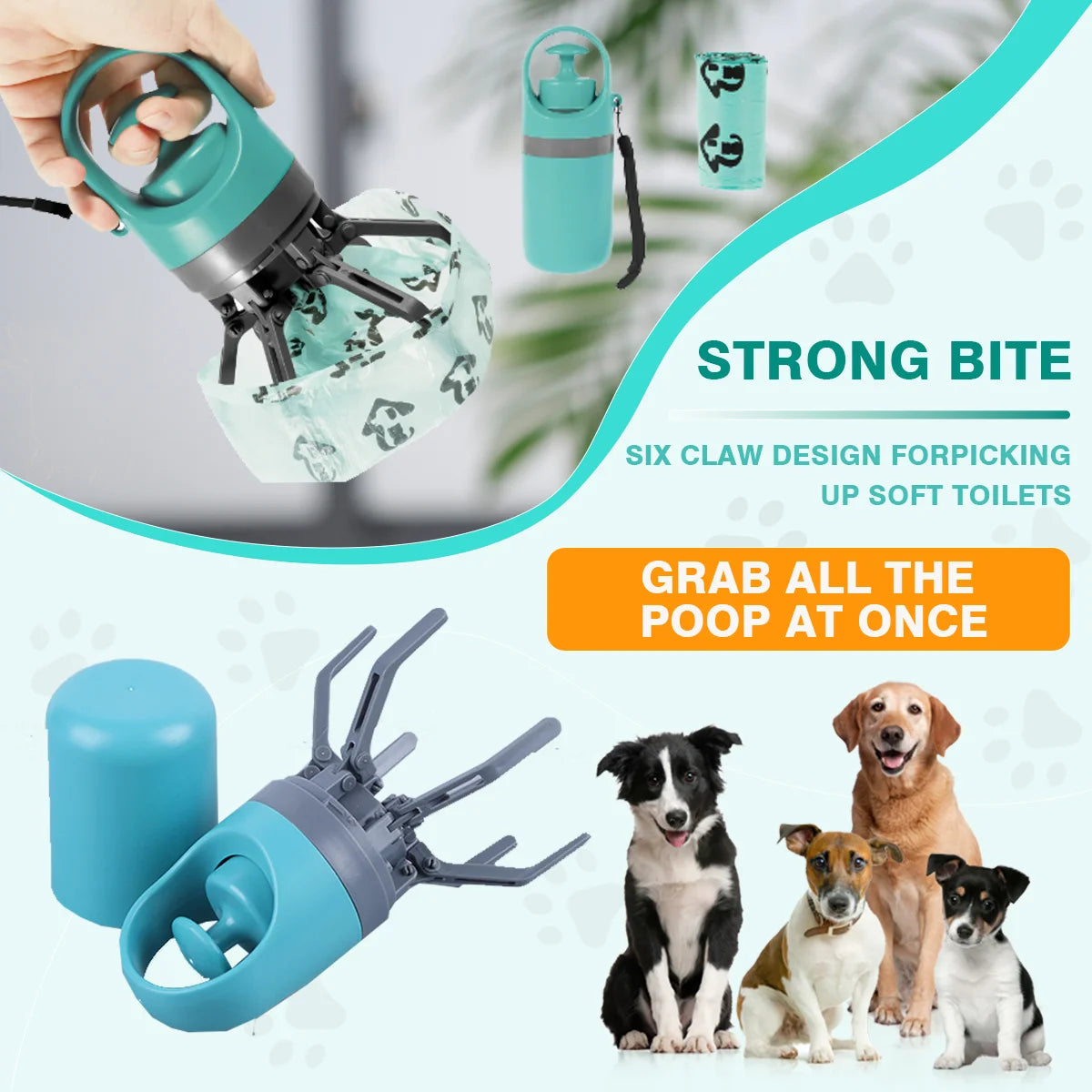 Portable Pet Bath Brush with Shampoo Dispenser