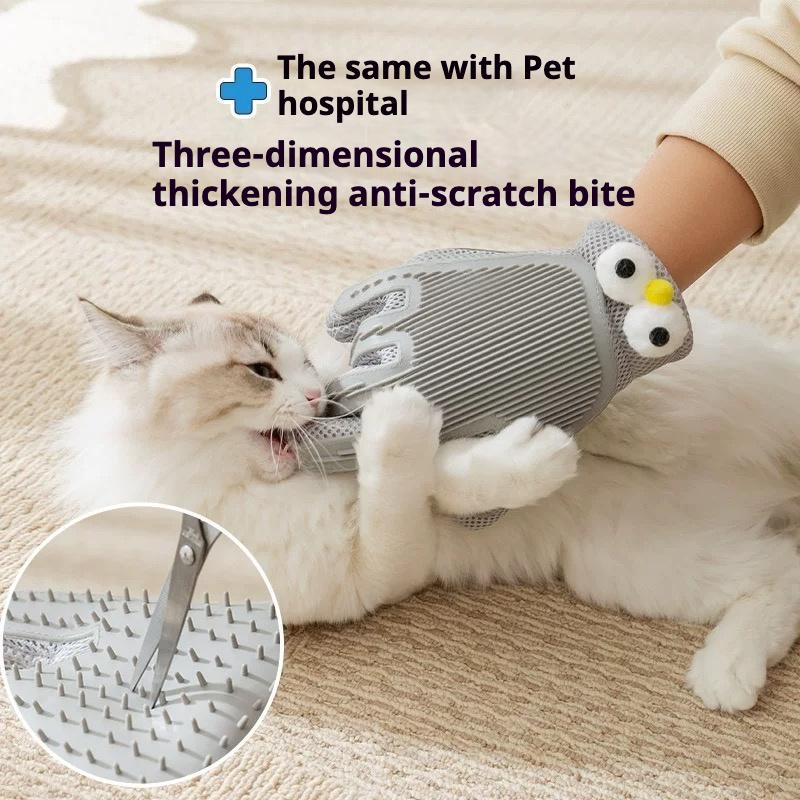 2-in-1 Pet Grooming Gloves & Brushes For Cats And Dogs...