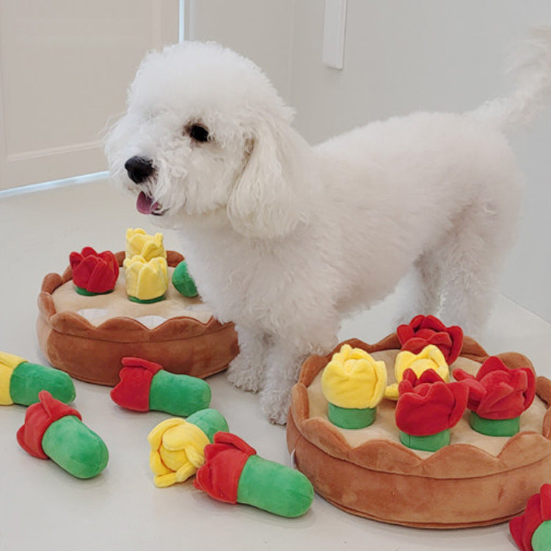 Tulip Suit Toys Pet Feeding Bowl