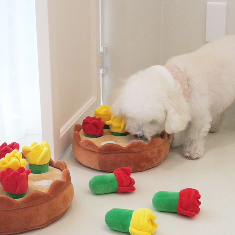Tulip Suit Toys Pet Feeding Bowl