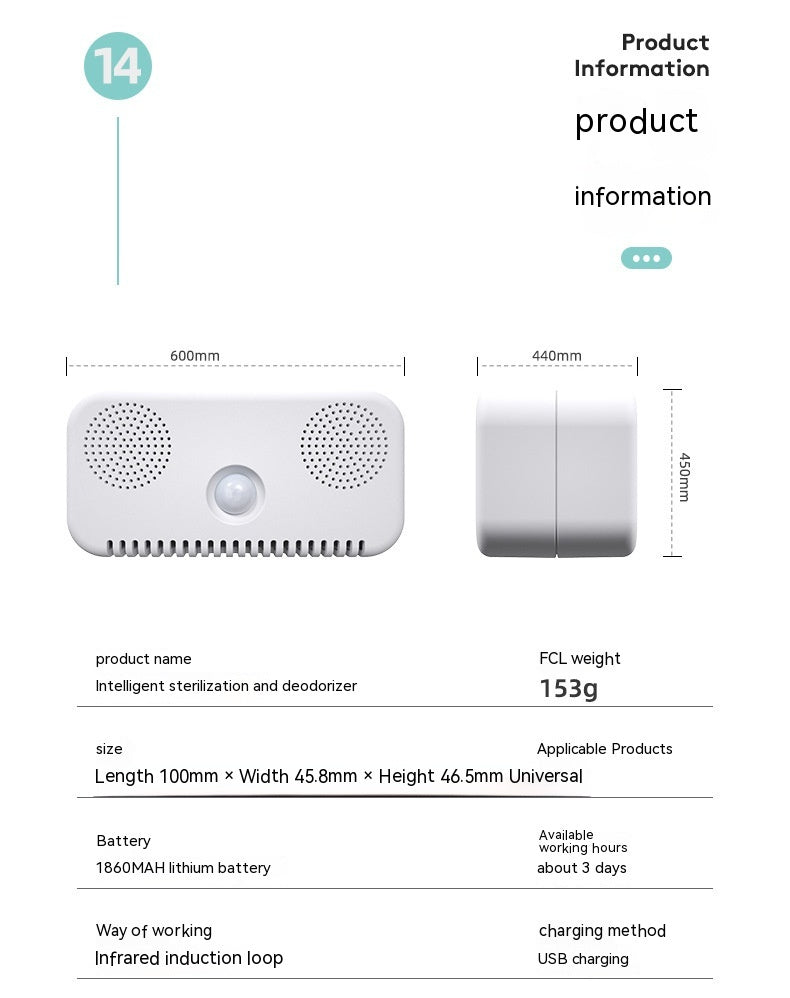 Plastic Pet Deodorizer Air Purifier