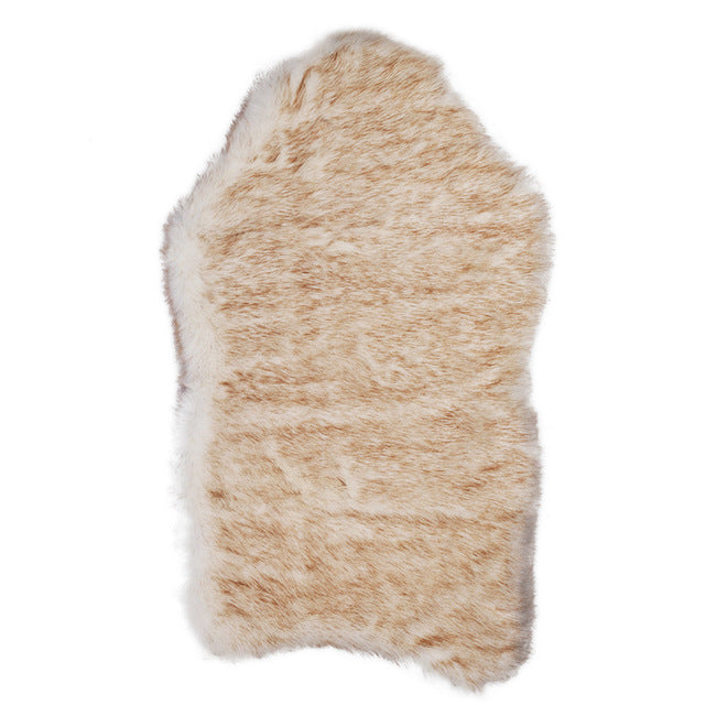 Pet Dog Plush Mat Beige Rest