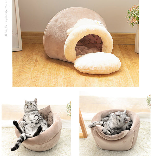 House Basin Shaped Cat Comfort Bed