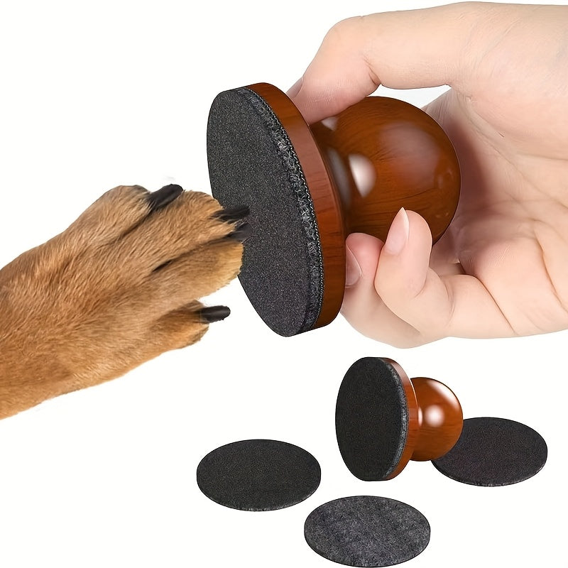 Dog Paw Sander Brown Solid Wood
