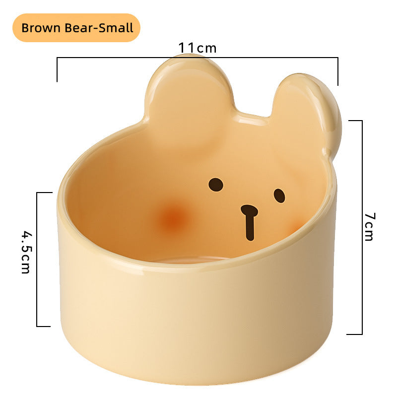 Household Pet Ceramic Bowl Large Caliber Dog Food Supplies Kitten...