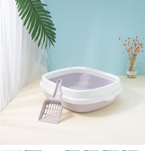 Large Cat Litter Box Detachable Anti