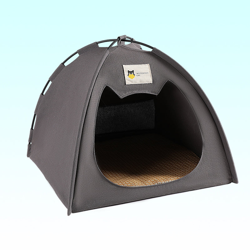 Foldable Warm Pet Tent Bed
