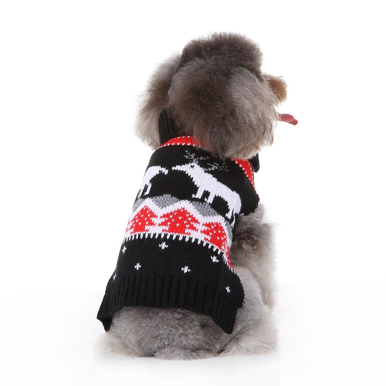 Winter Warm Dog Christmas Coat Skull