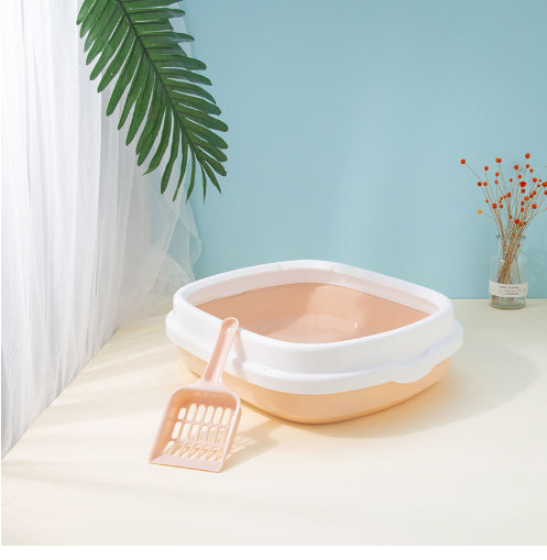 Large Cat Litter Box Detachable Anti