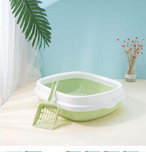 Large Cat Litter Box Detachable Anti