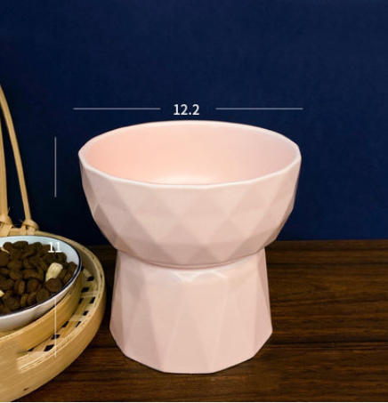 Oblique Mouth Protection Cervical Vertebra Pet Drinking Water Bowl...