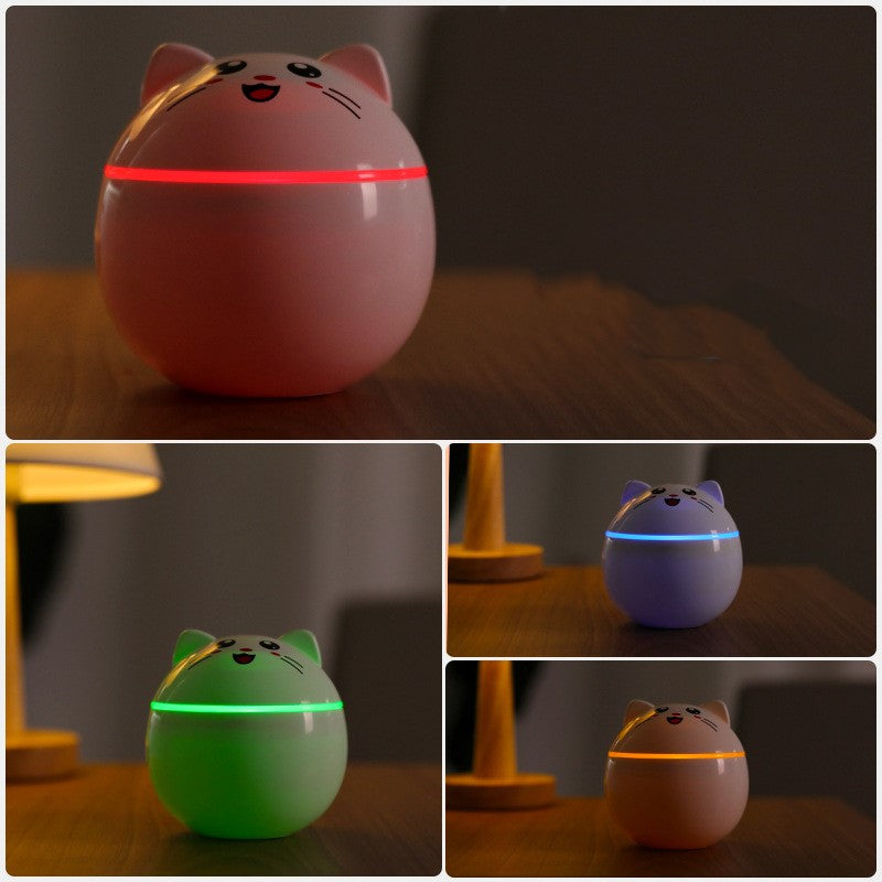 Cat Pet Humidifier — USB Night Light