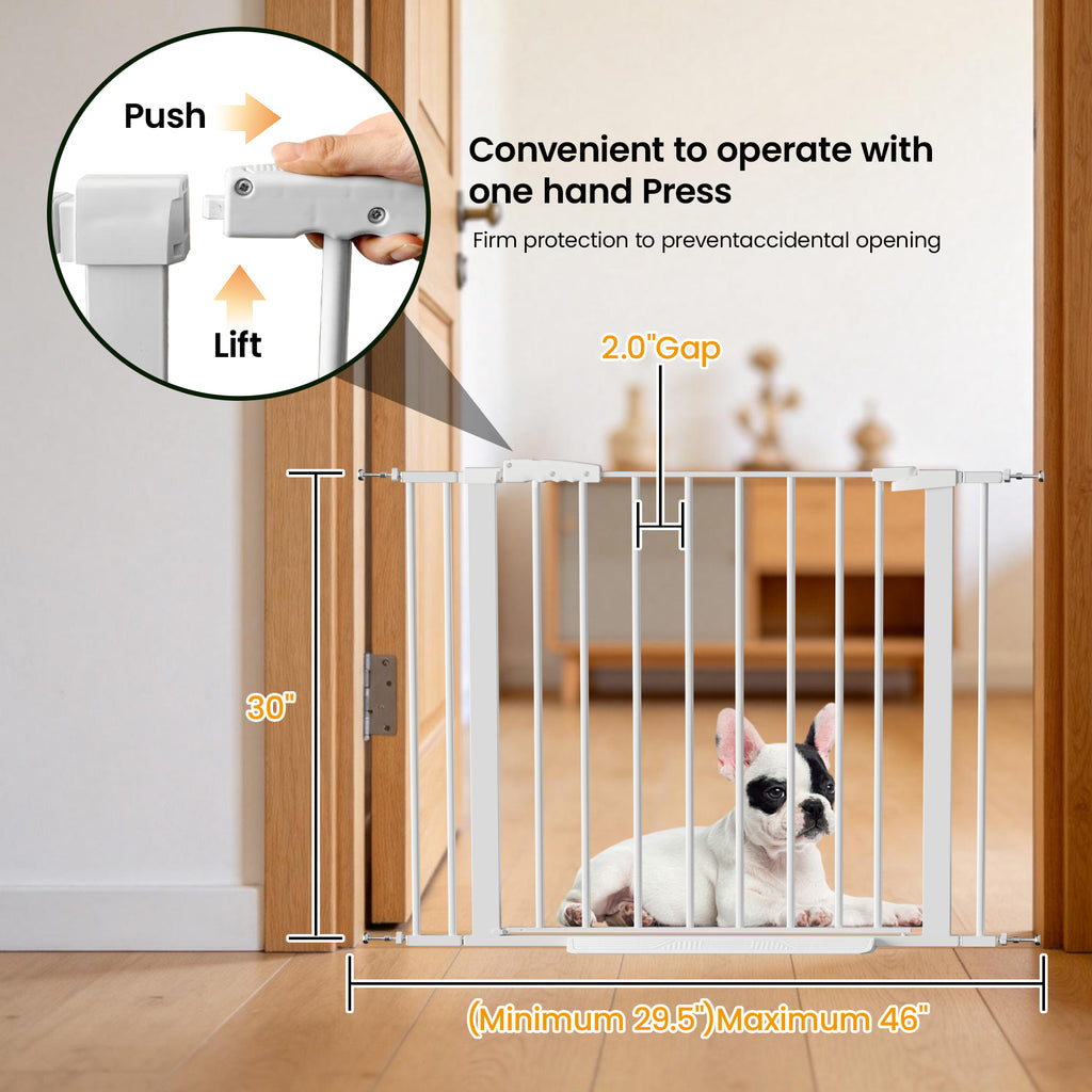 Stairs Tall Auto Retractable Pet Safety Gate