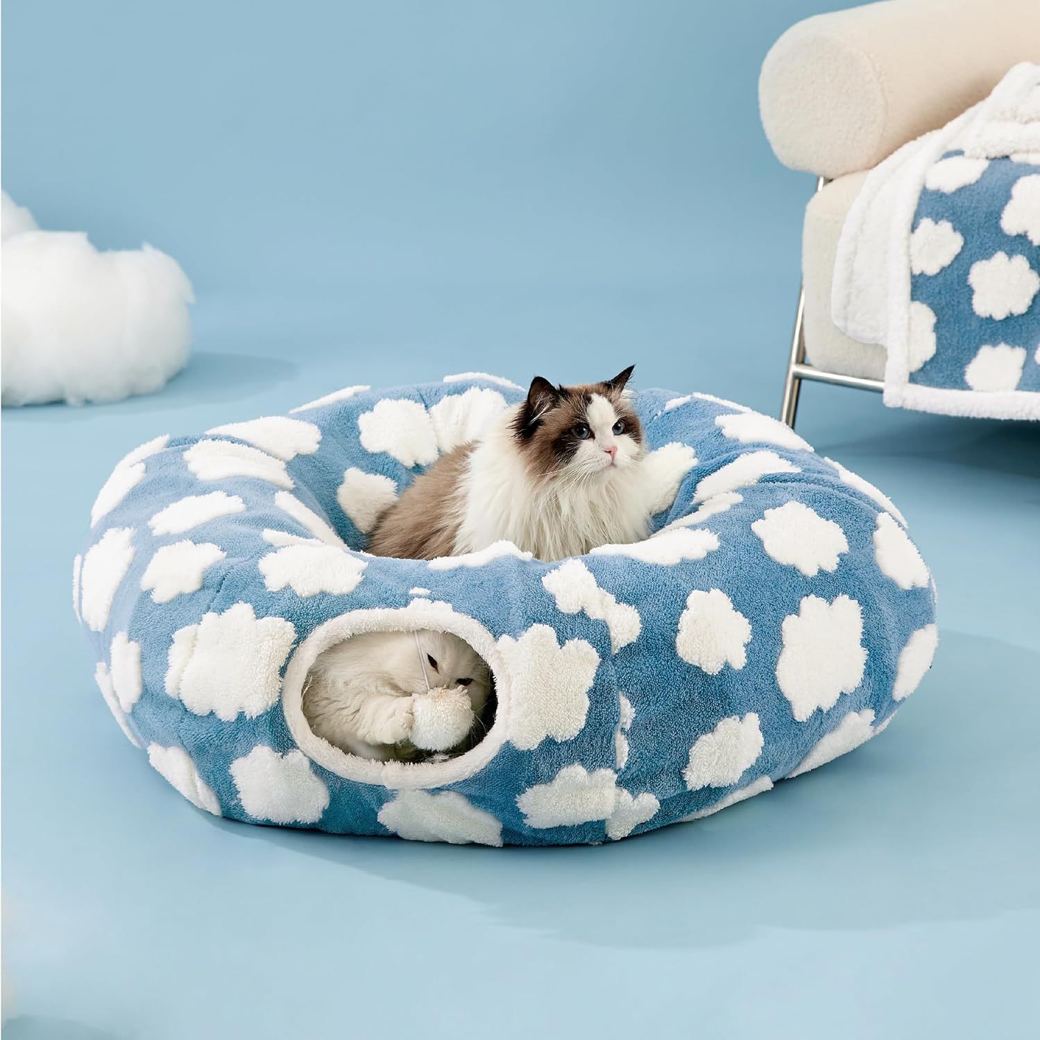 Plush Cat Comfort Bed