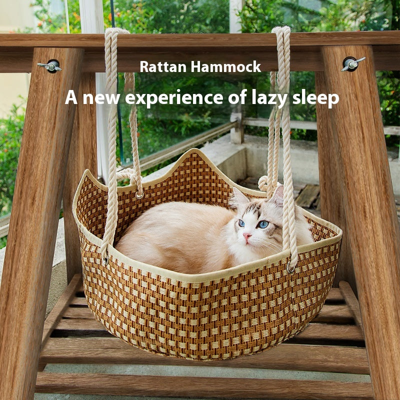 Rattan Nest Springsummer Cat Comfort Bed