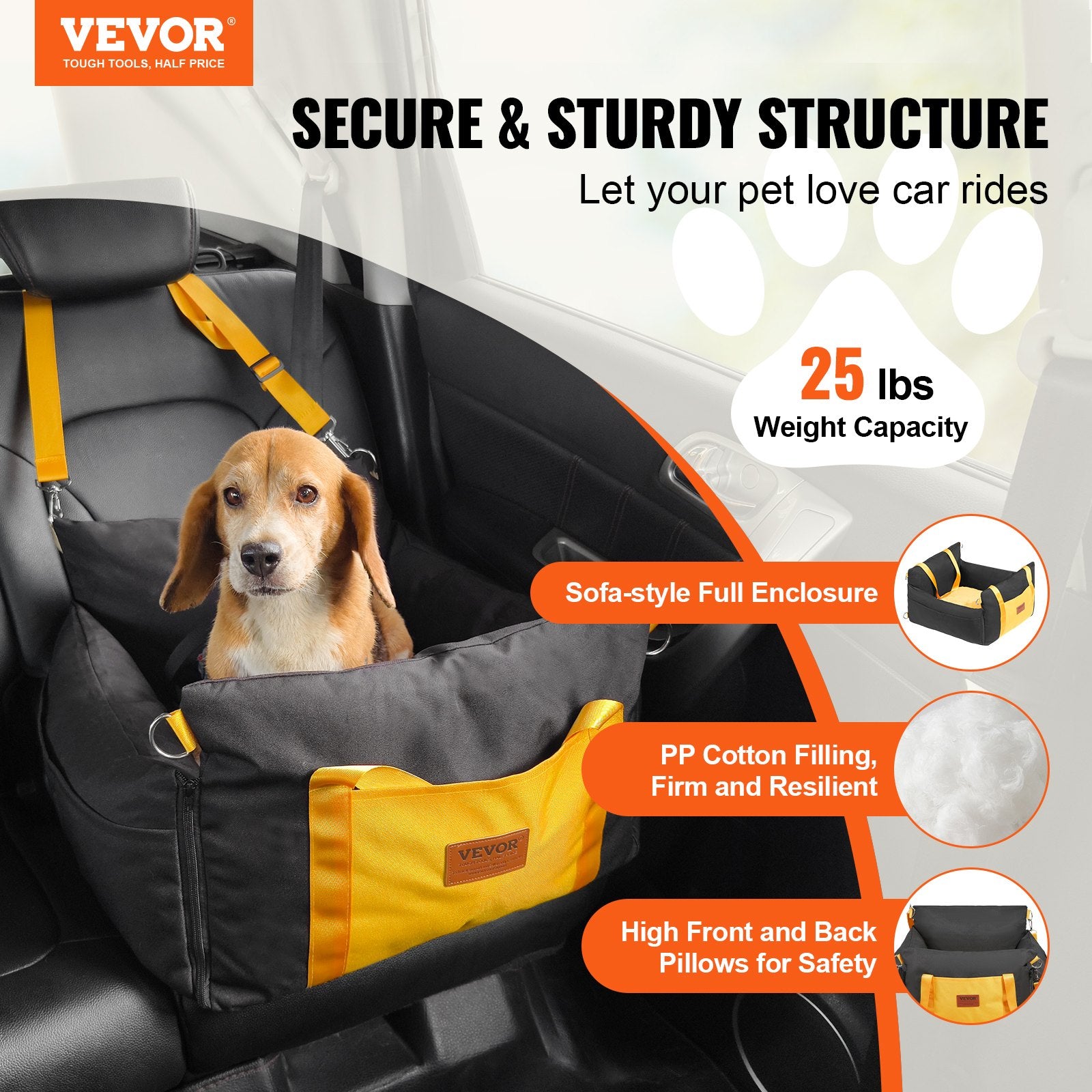 Vevor Dog Booster Car Seat Pet
