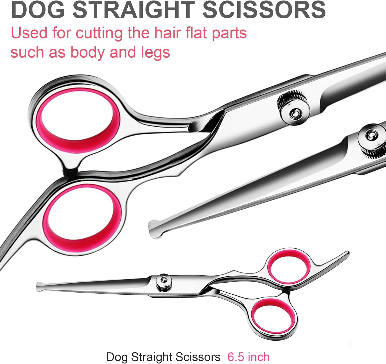 Dog Grooming Scissors With Safety Round Tips Stainless Steel...