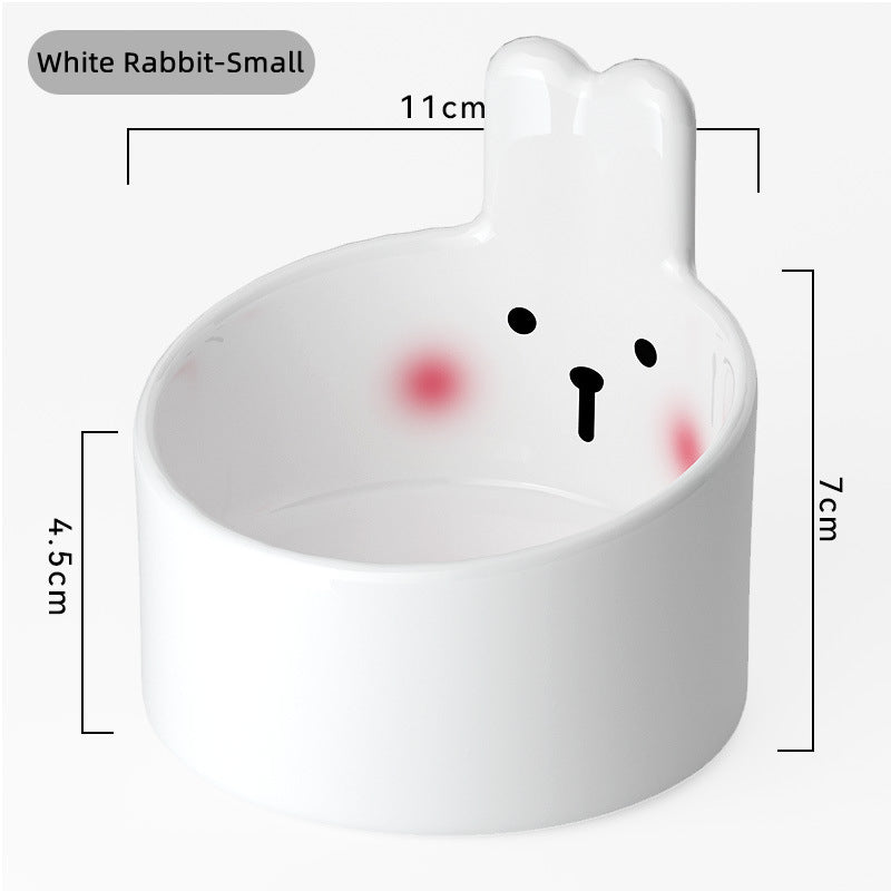 Household Pet Ceramic Bowl Large Caliber Dog Food Supplies Kitten...