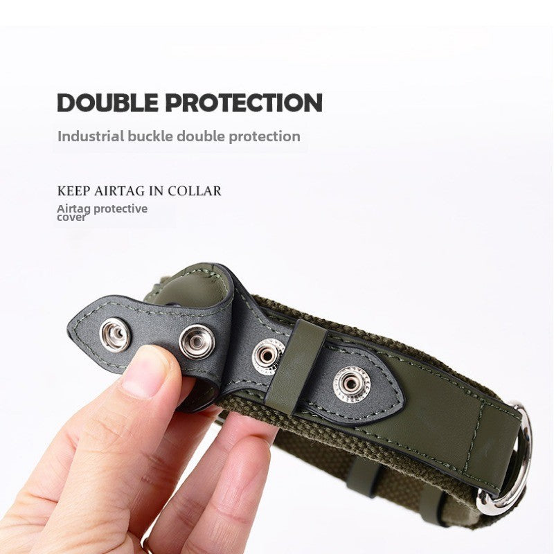 A Pple Tracker Airtag Pet Collar Adjustable Dog Leash Medium Large...