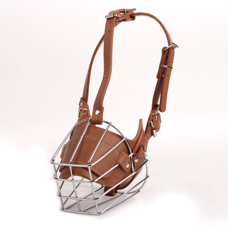 Dog Muzzle Adjustable Basket Soft Straps