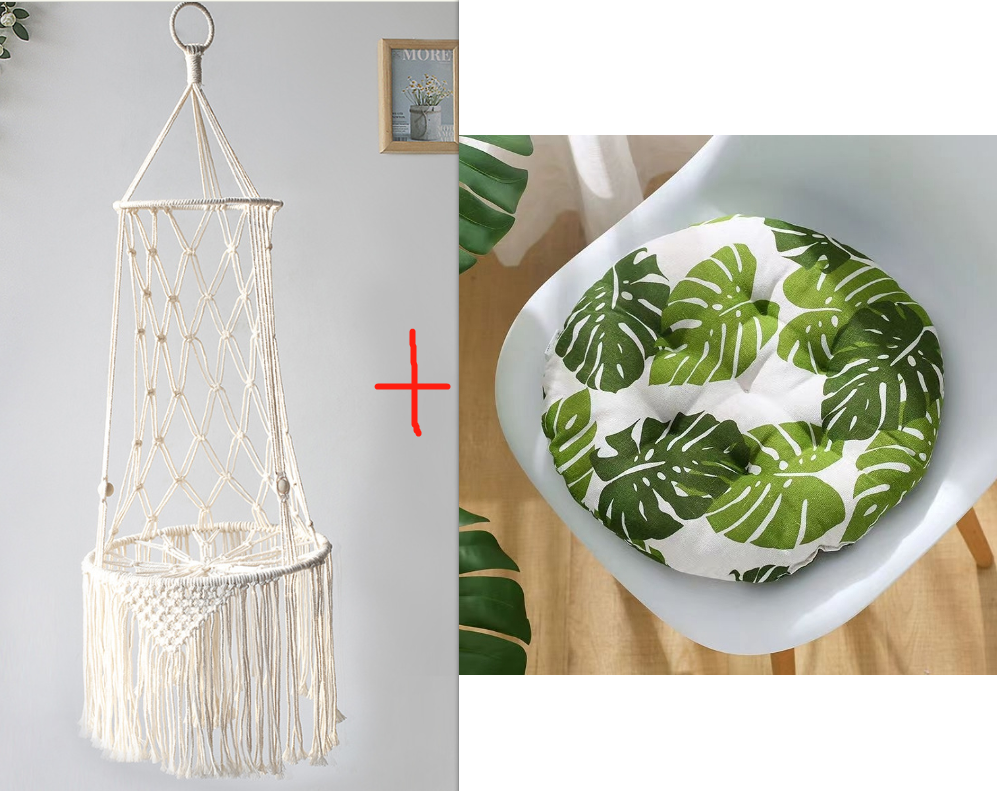 Macrame Hanging Hammock Cat Comfort Bed