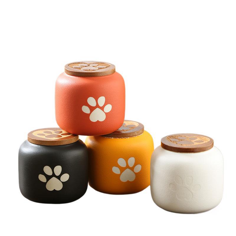 Ceramic Pet Funeral Urn Moisture-proof Keep Dry Cinerary Casket