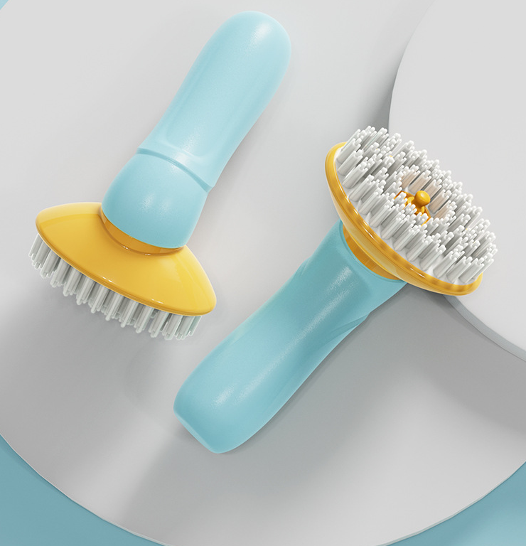 Handheld Pet Bathing & Massage Brush