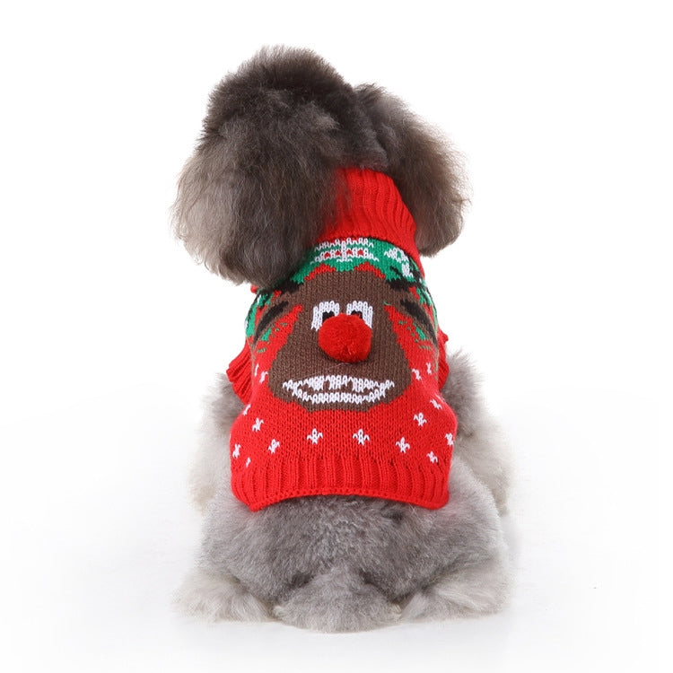 Winter Warm Dog Christmas Coat Skull