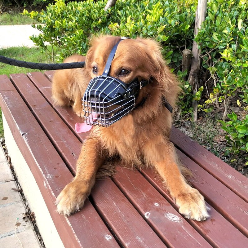 Dog Muzzle Adjustable Basket Soft Straps