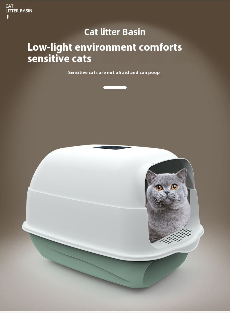 Litter Box Fully Enclosed Cat Toilet