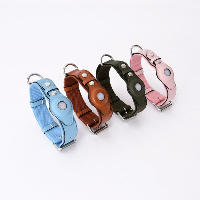 A Pple Tracker Airtag Pet Collar Adjustable Dog Leash Medium Large...