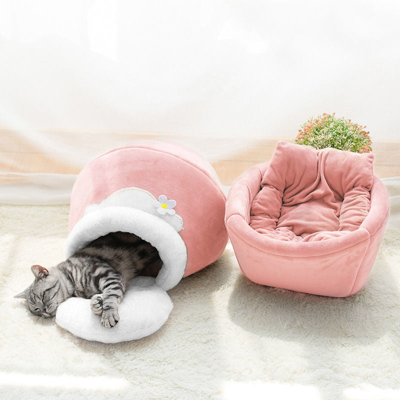 House Basin Shaped Cat Comfort Bed