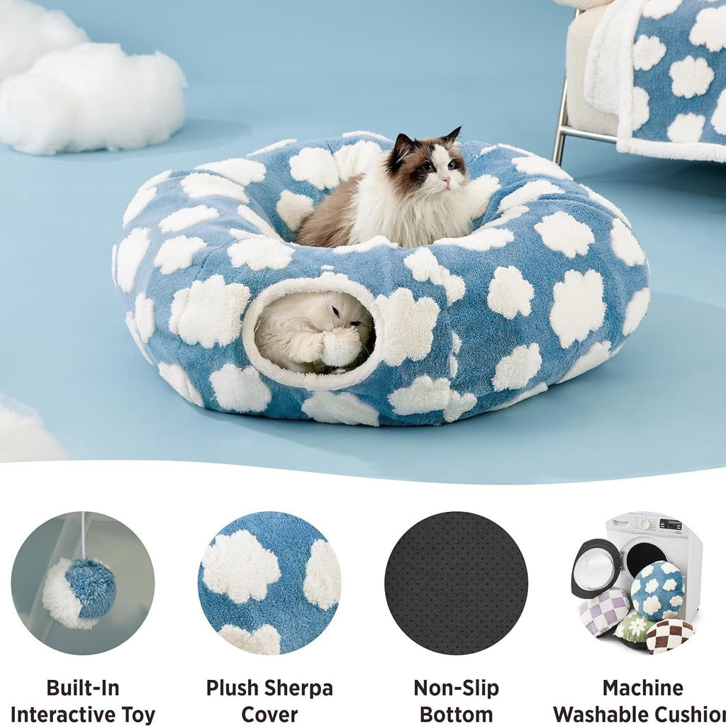 Plush Cat Comfort Bed