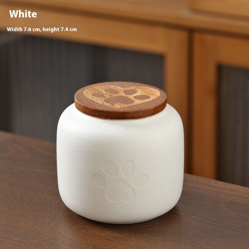 Ceramic Pet Funeral Urn Moisture-proof Keep Dry Cinerary Casket