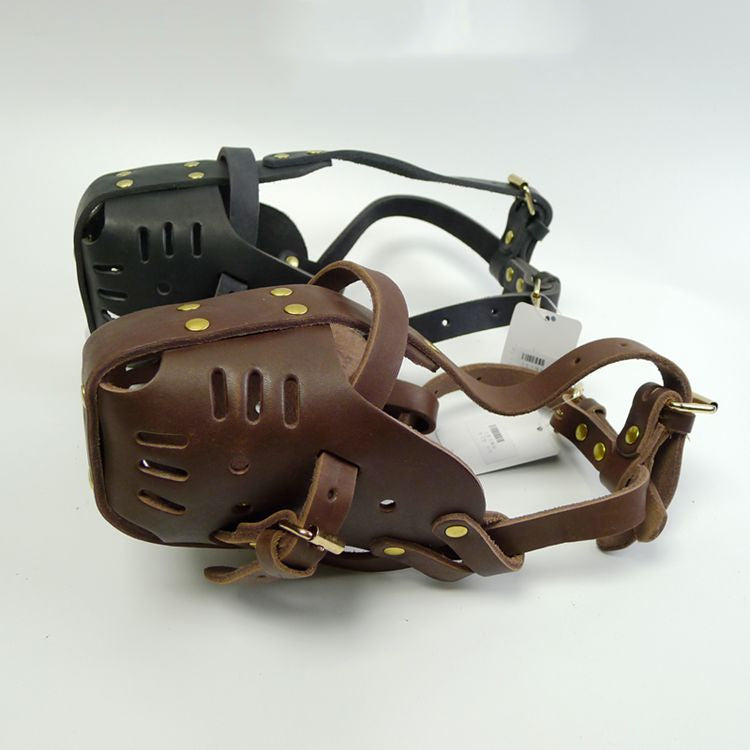 Cowhide Dog Muzzle Medium Large Horse