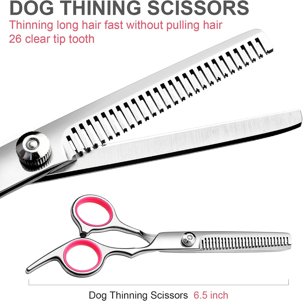 Dog Grooming Scissors With Safety Round Tips Stainless Steel...