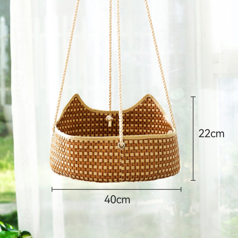 Rattan Nest Springsummer Cat Comfort Bed