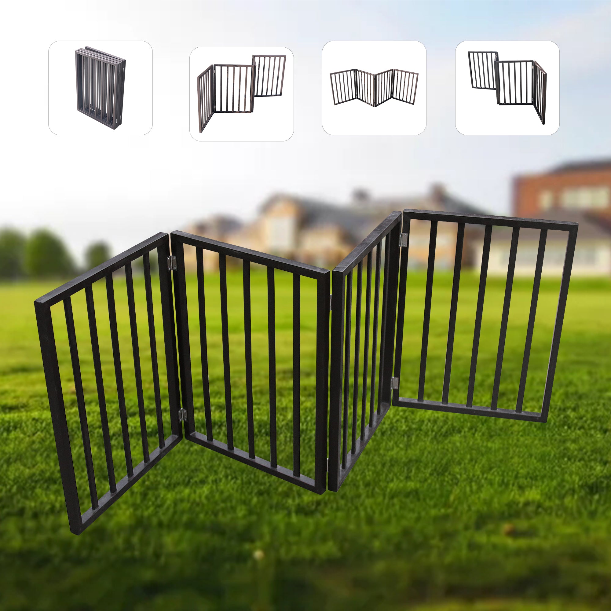Doorways Stairs House Retractable Pet Safety Gate