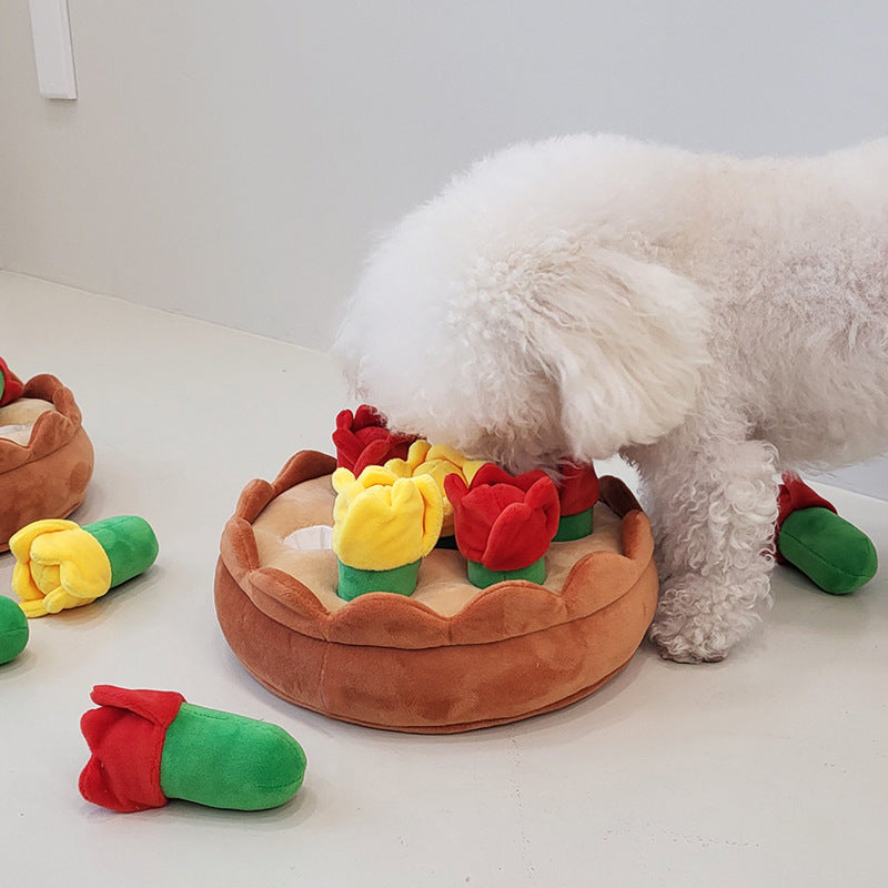 Tulip Suit Toys Pet Feeding Bowl