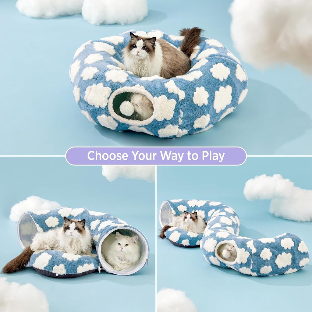 Plush Cat Comfort Bed