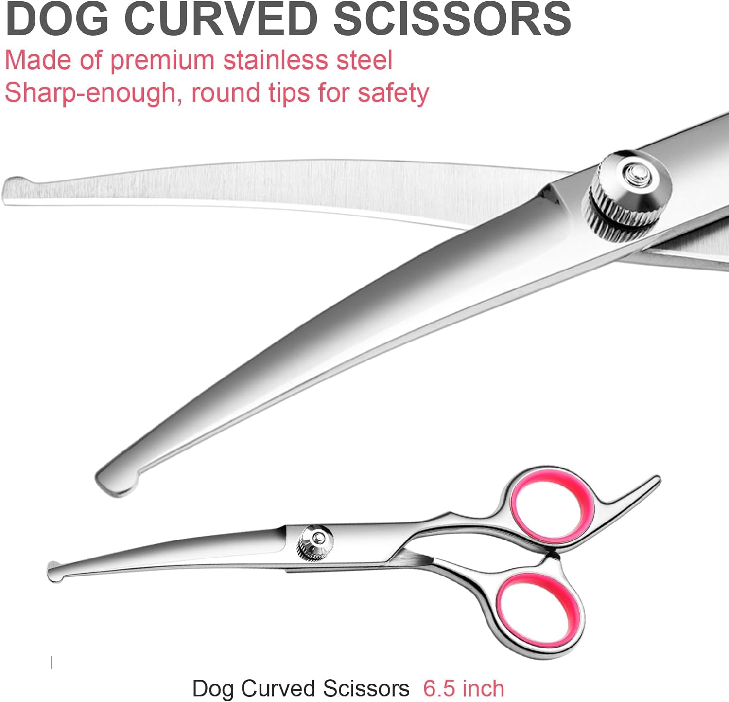 Dog Grooming Scissors With Safety Round Tips Stainless Steel...