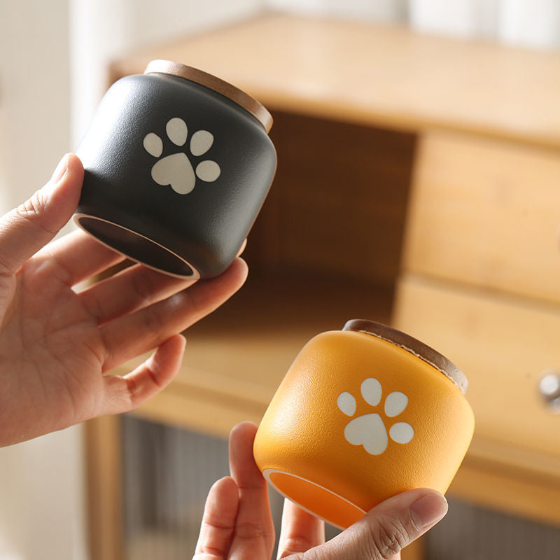 Ceramic Pet Funeral Urn Moisture-proof Keep Dry Cinerary Casket