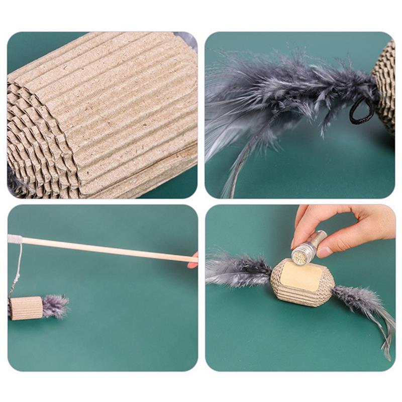 Pet Supplies Toys Seven Piece Corrugated