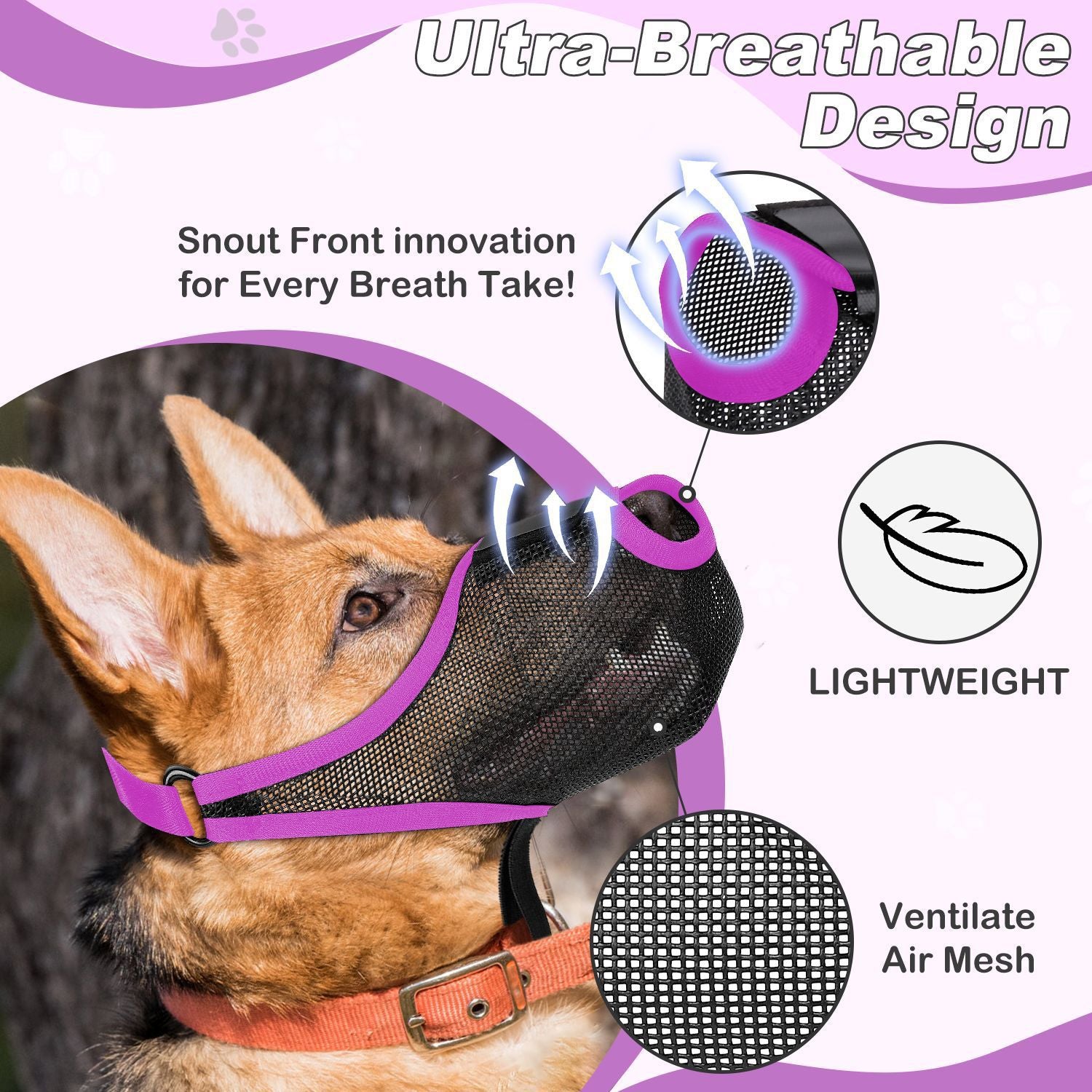 Pet Dog Muzzle Mask to Prevent