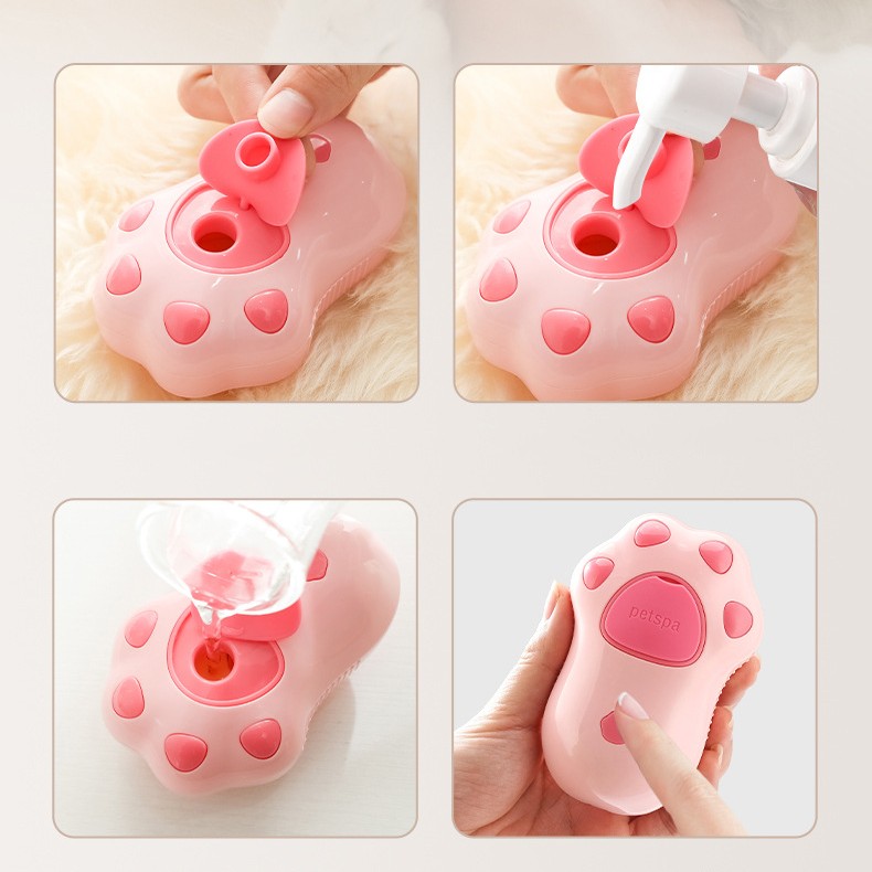 Paw Spray Massage Pet Grooming Brush
