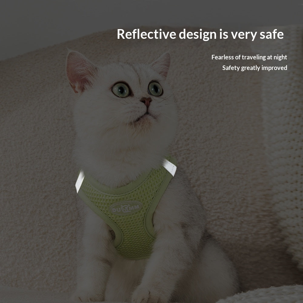 Adjustable Anti Lost Cat Harness Leash
