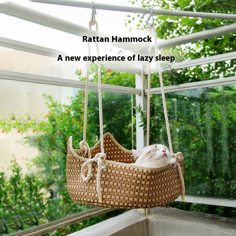 Rattan Nest Springsummer Cat Comfort Bed