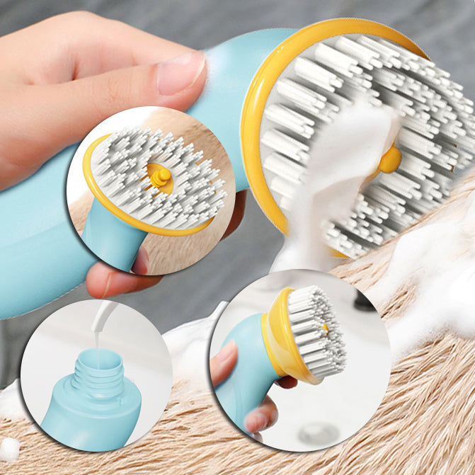 Handheld Pet Bathing & Massage Brush