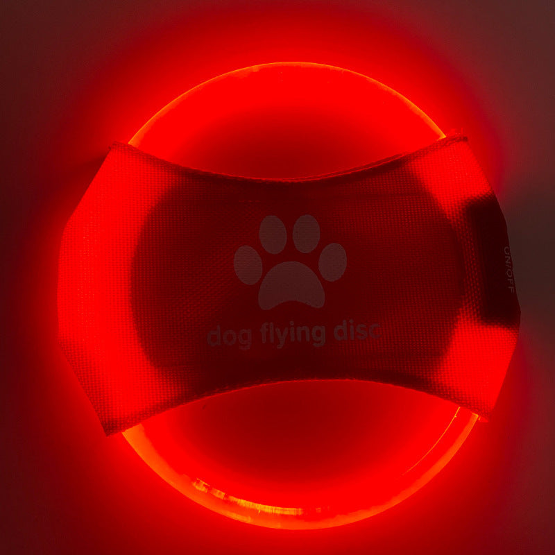Dog Flying Discs Light Glowing Led