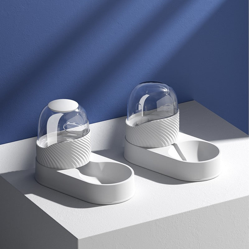 Water Drinker Dog Cat Bowl Combination